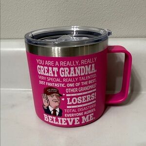 Pink Insulated Mug with Lid